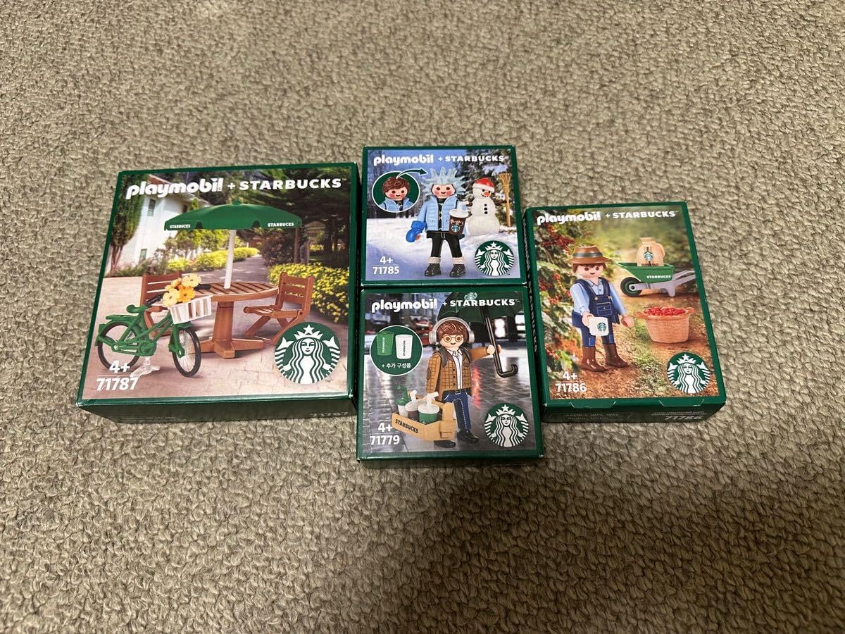 韓国限定 スターバックス プレイモービル playmobil 4点セット 韓国